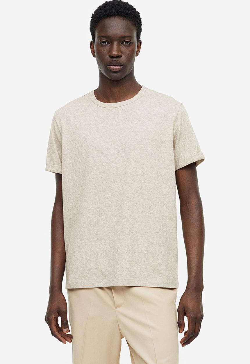 H&M - Regular fit t-shirt - beige