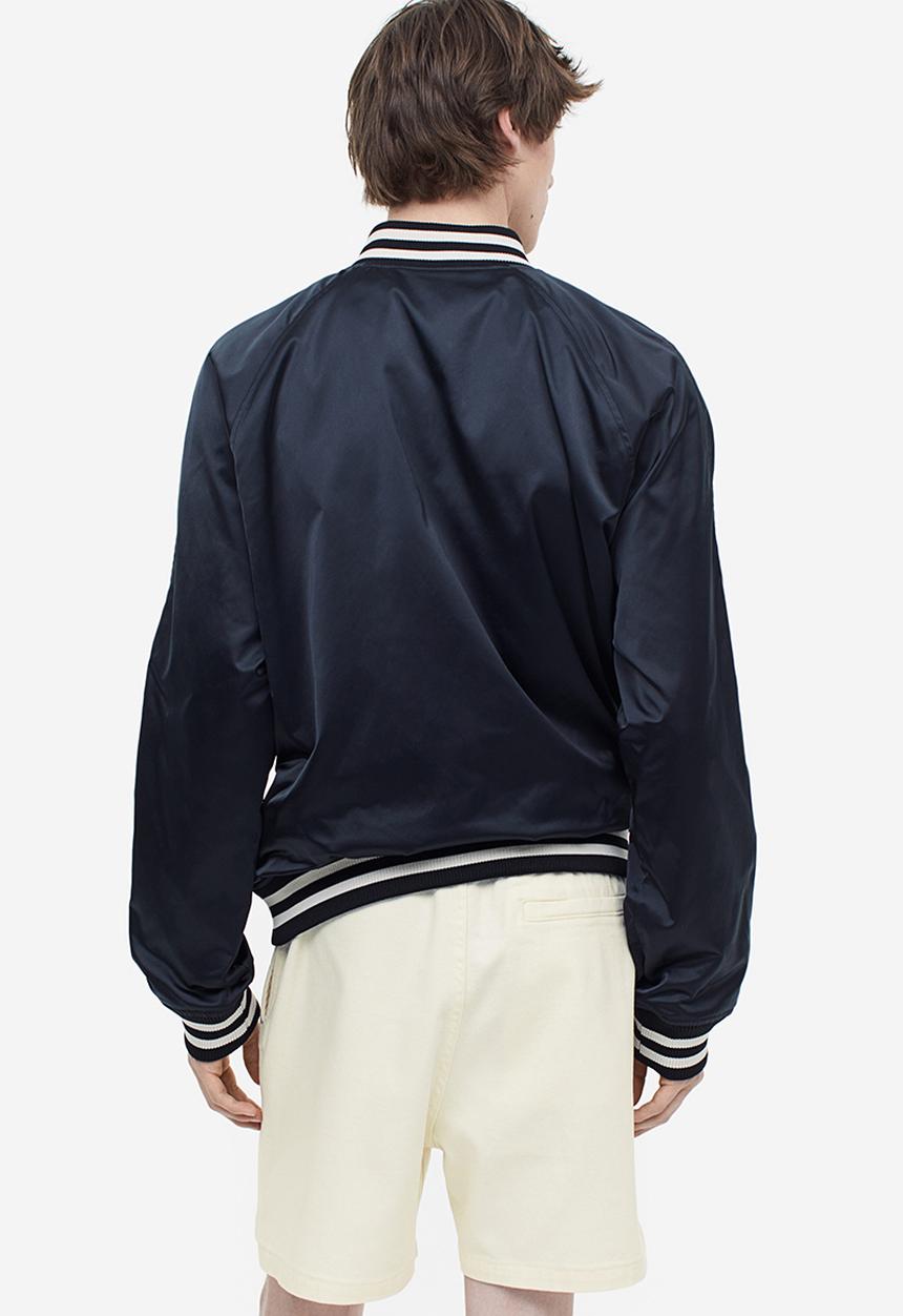 H&M - Relaxed fit cotton shorts - white