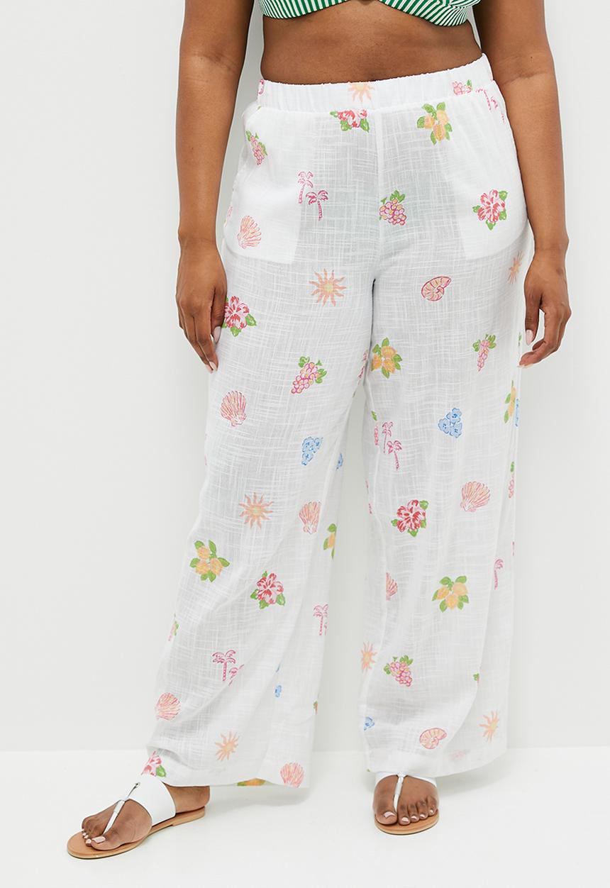 Cotton On - Plus Relaxed Beach Pant - Sardinia