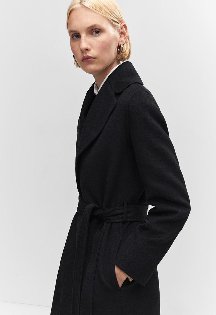 MANGO - Coat classic - black