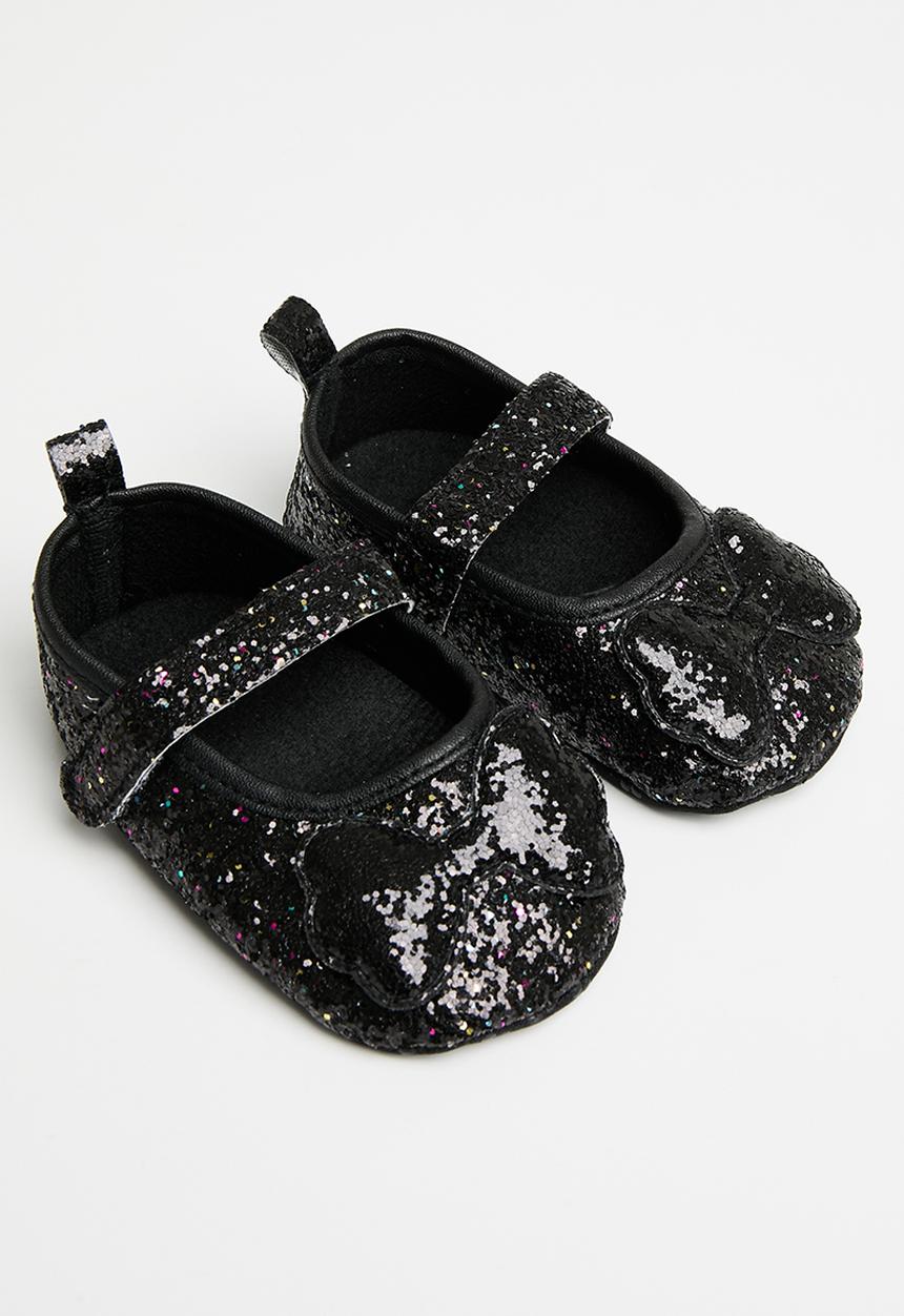 Pop Candy - Bowknot glitter pumps - black