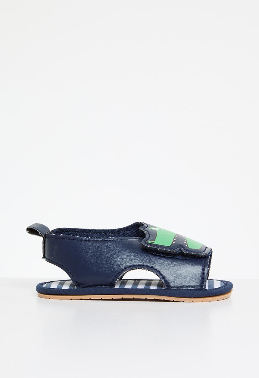 Pop Candy - Baby dino print  sandals - black 