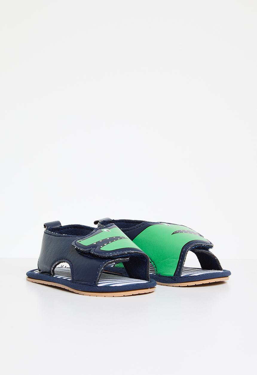 Pop Candy - Baby dino print  sandals - black 