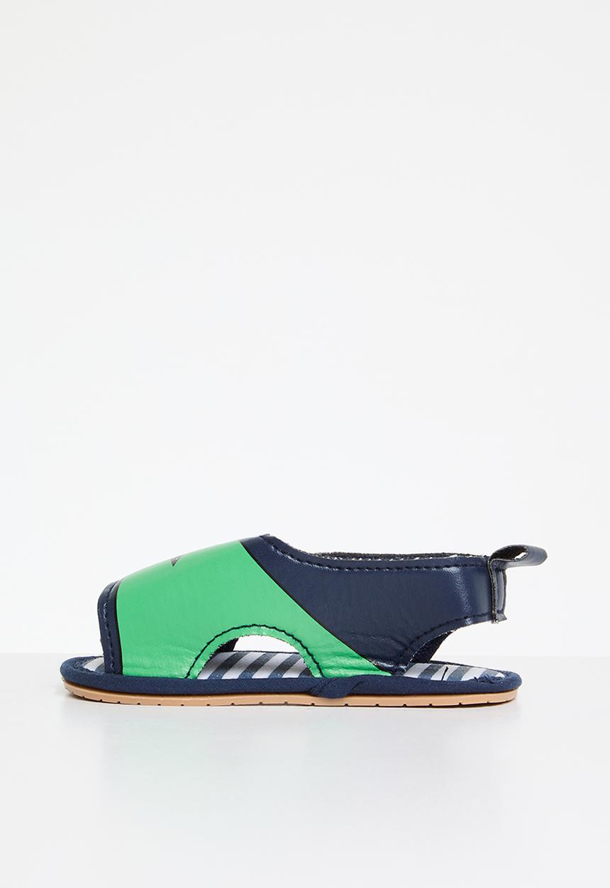 Pop Candy - Baby dino print  sandals - black 