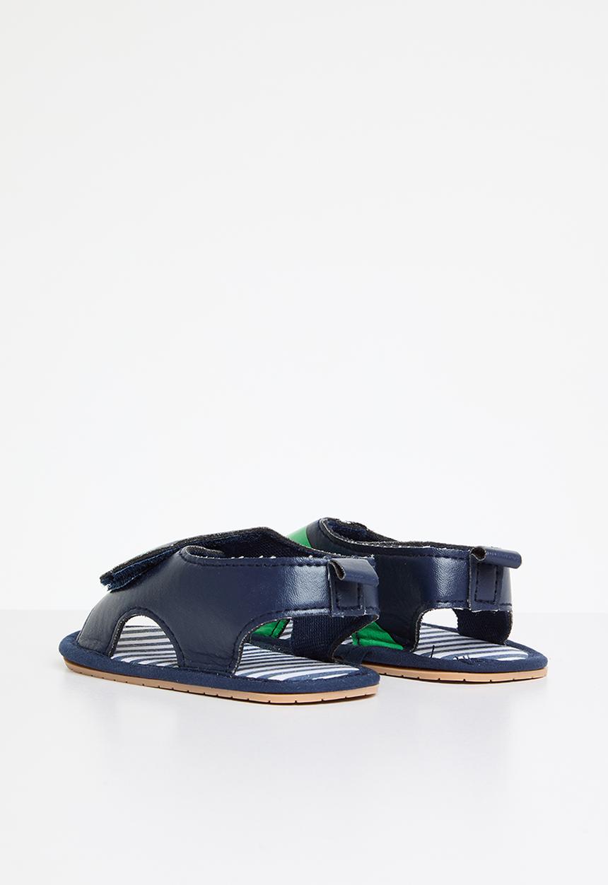 Pop Candy - Baby dino print  sandals - black 