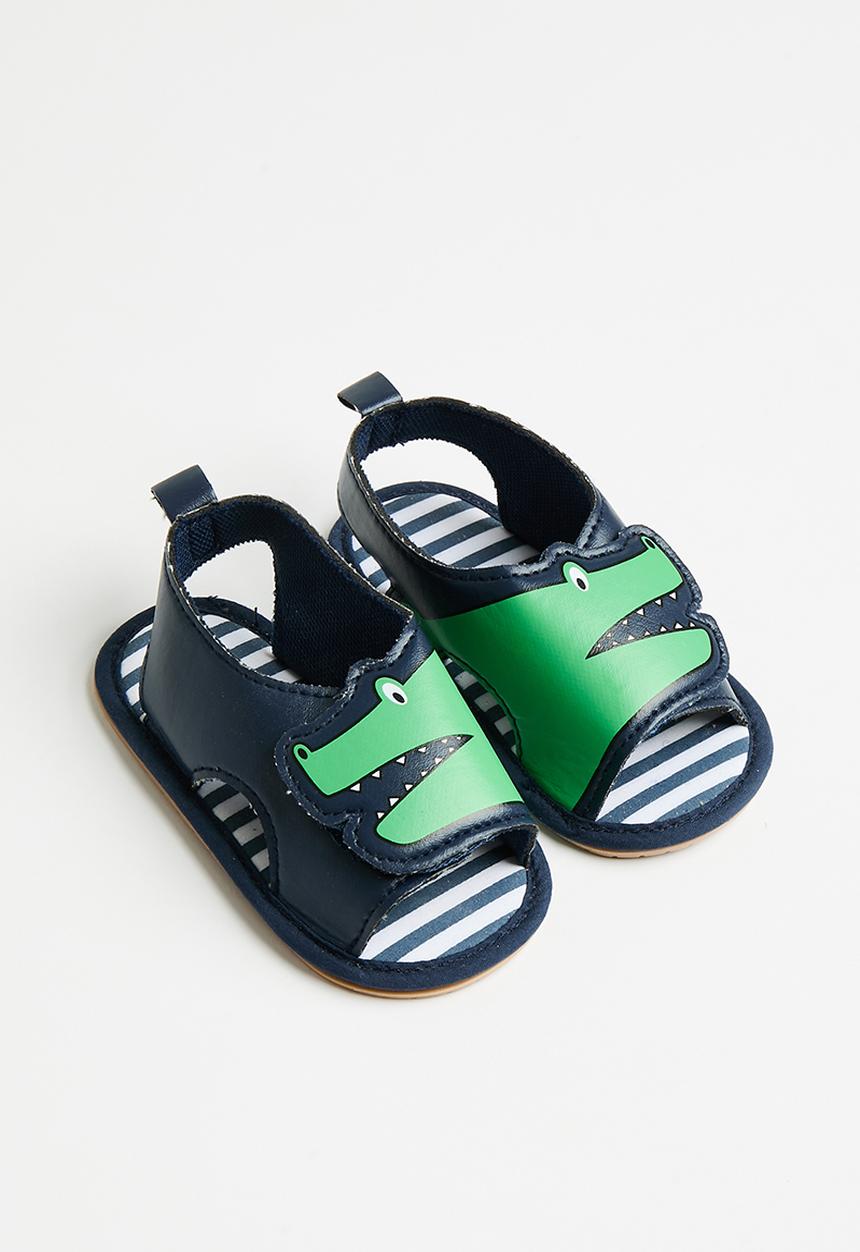 Pop Candy - Baby dino print  sandals - black 