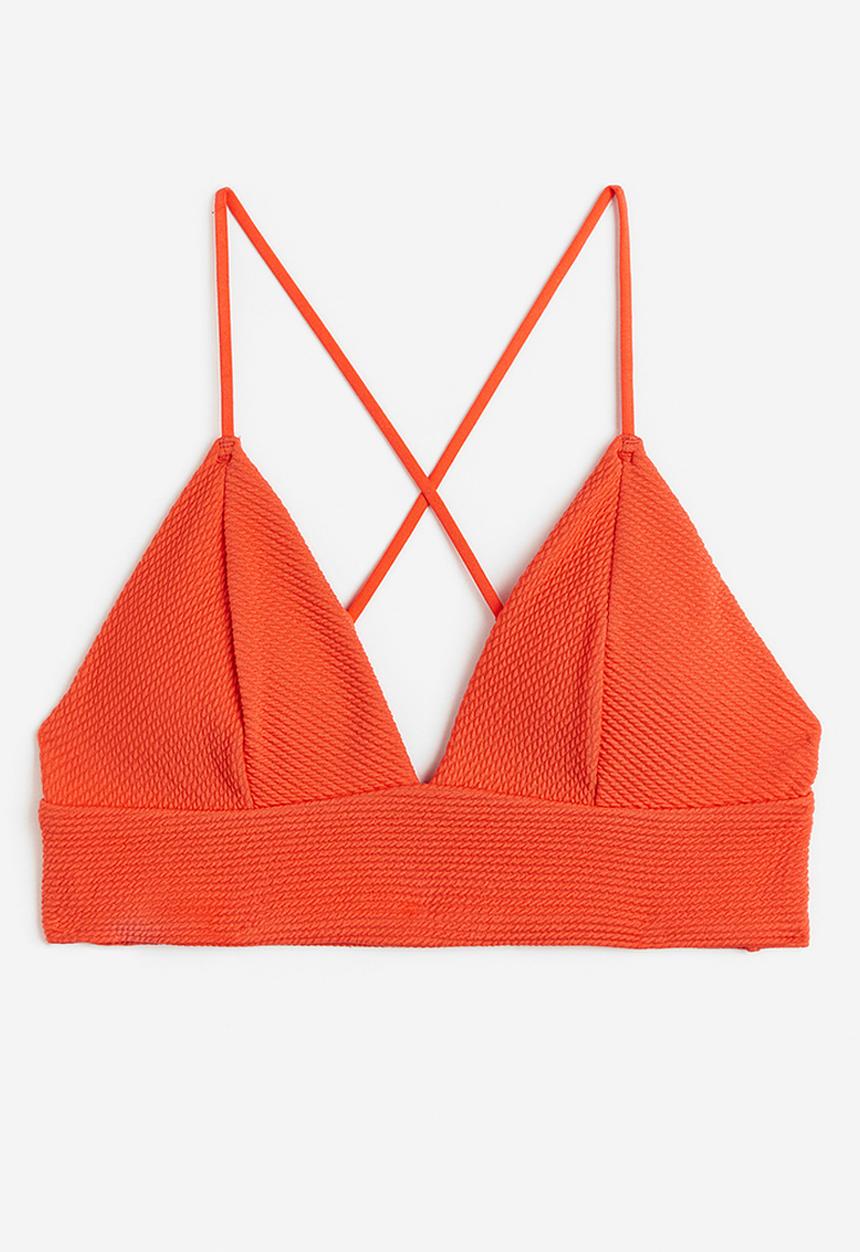 H&M - Padded bikini top - bright red
