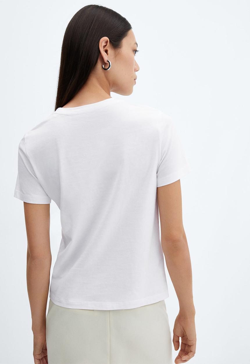 MANGO - T-shirt chalaca - white