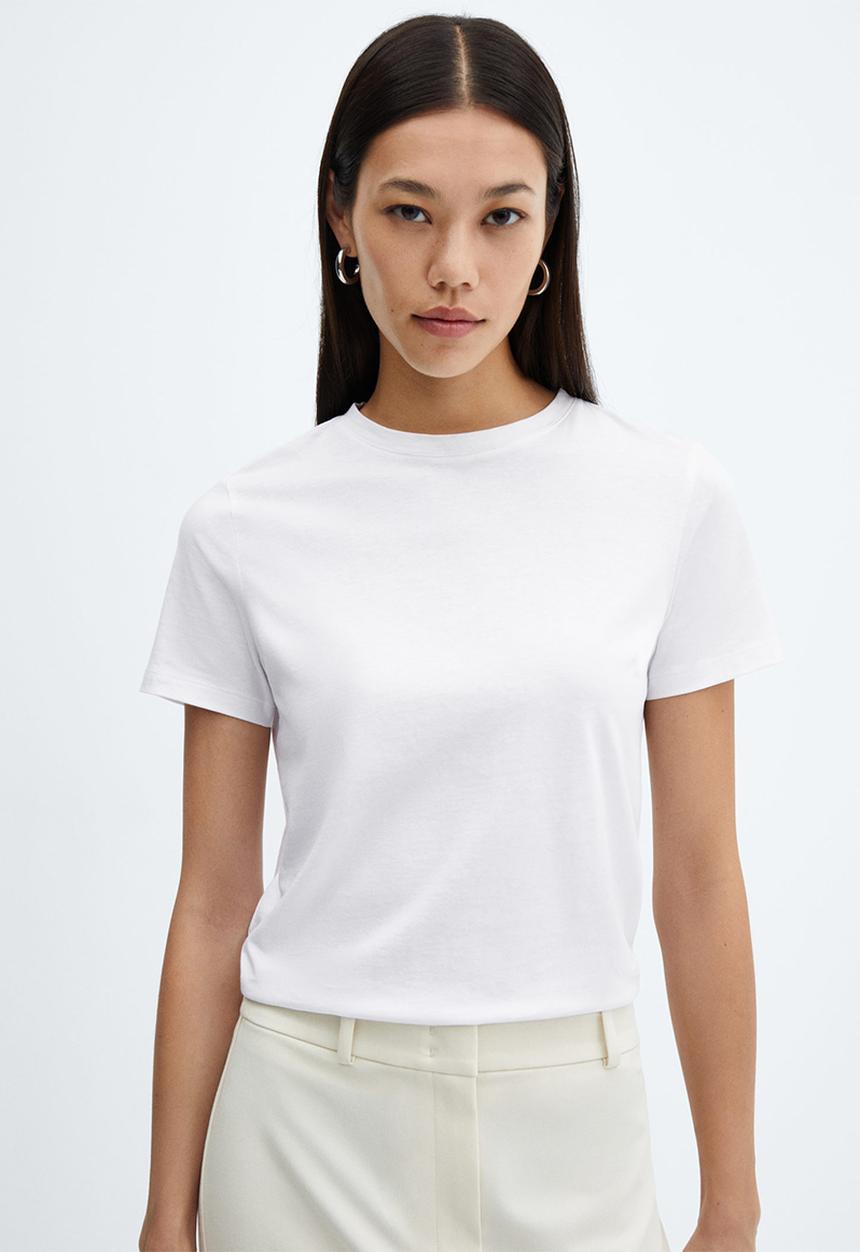 MANGO - T-shirt chalaca - white