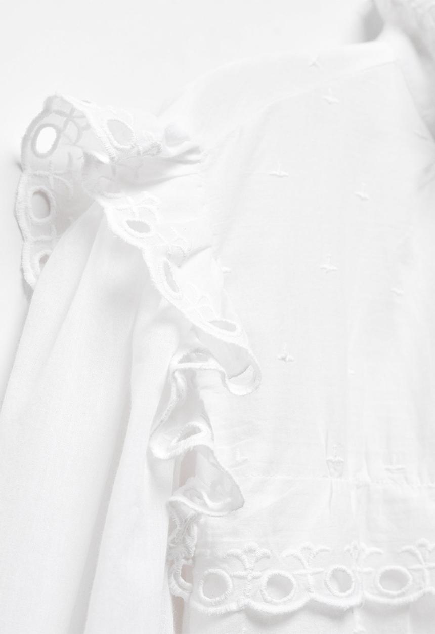 MANGO - Blouse vera - white