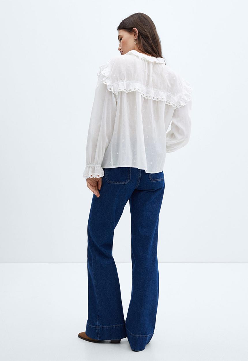 MANGO - Blouse vera - white