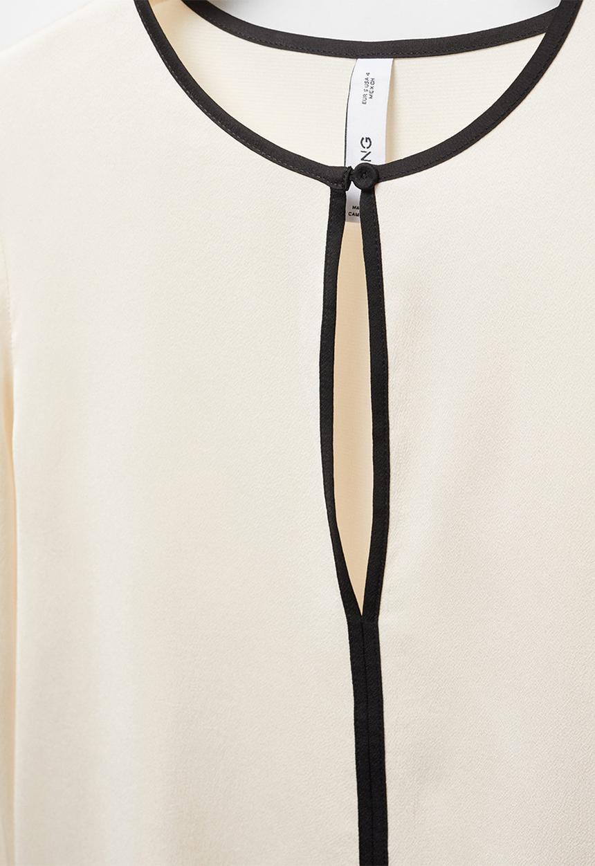 MANGO - Blouse camile - light beige