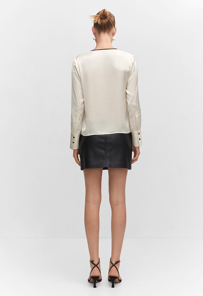 MANGO - Blouse camile - light beige