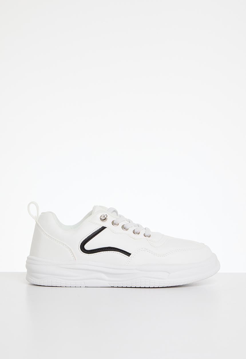 Pop Candy - Lace up sneakers - black & white