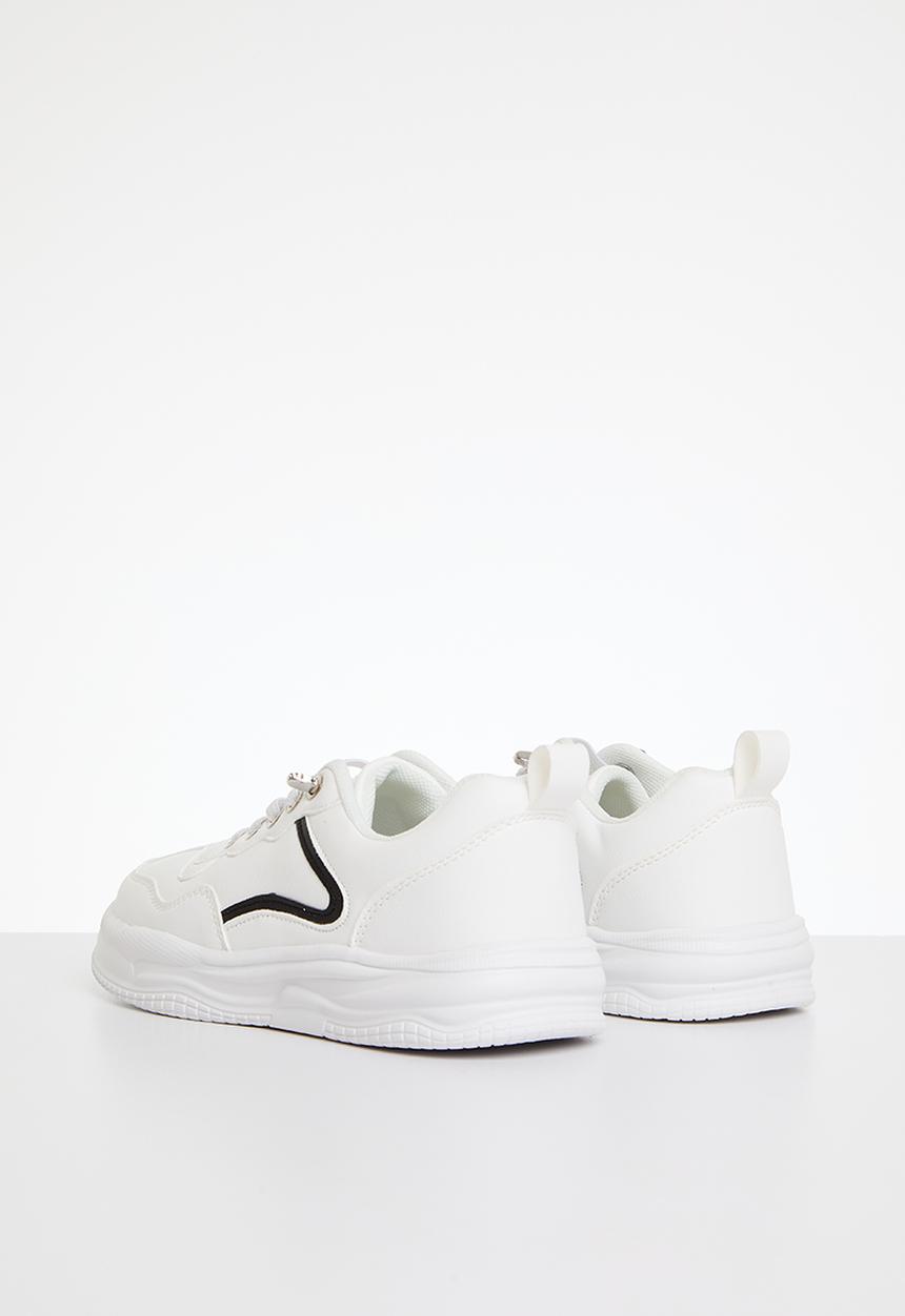 Pop Candy - Lace up sneakers - black & white
