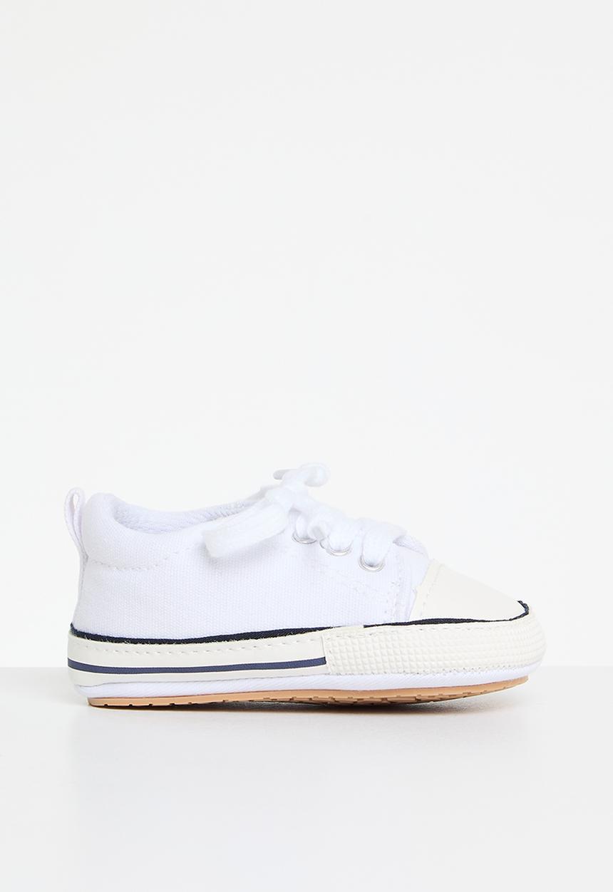 Pop Candy - Baby lace up sneakers - white