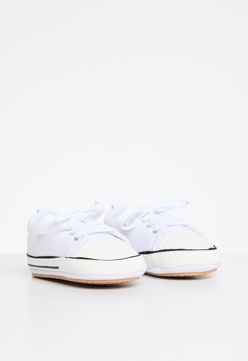 Pop Candy - Baby lace up sneakers - white