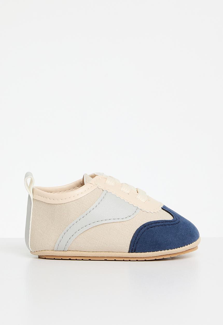 Pop Candy - Baby sneakers - navy and white