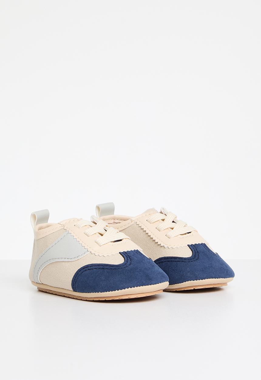 Pop Candy - Baby sneakers - navy and white