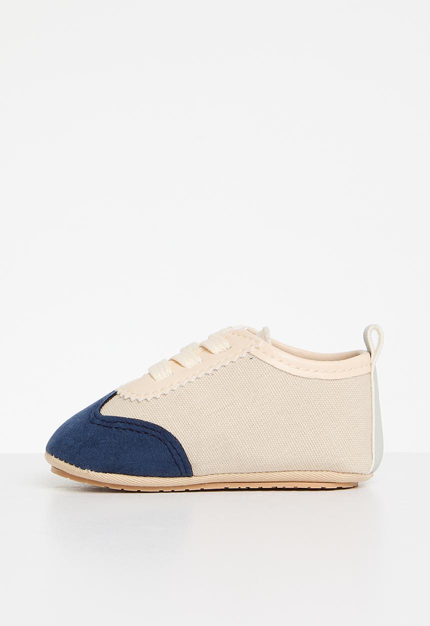 Pop Candy - Baby sneakers - navy and white