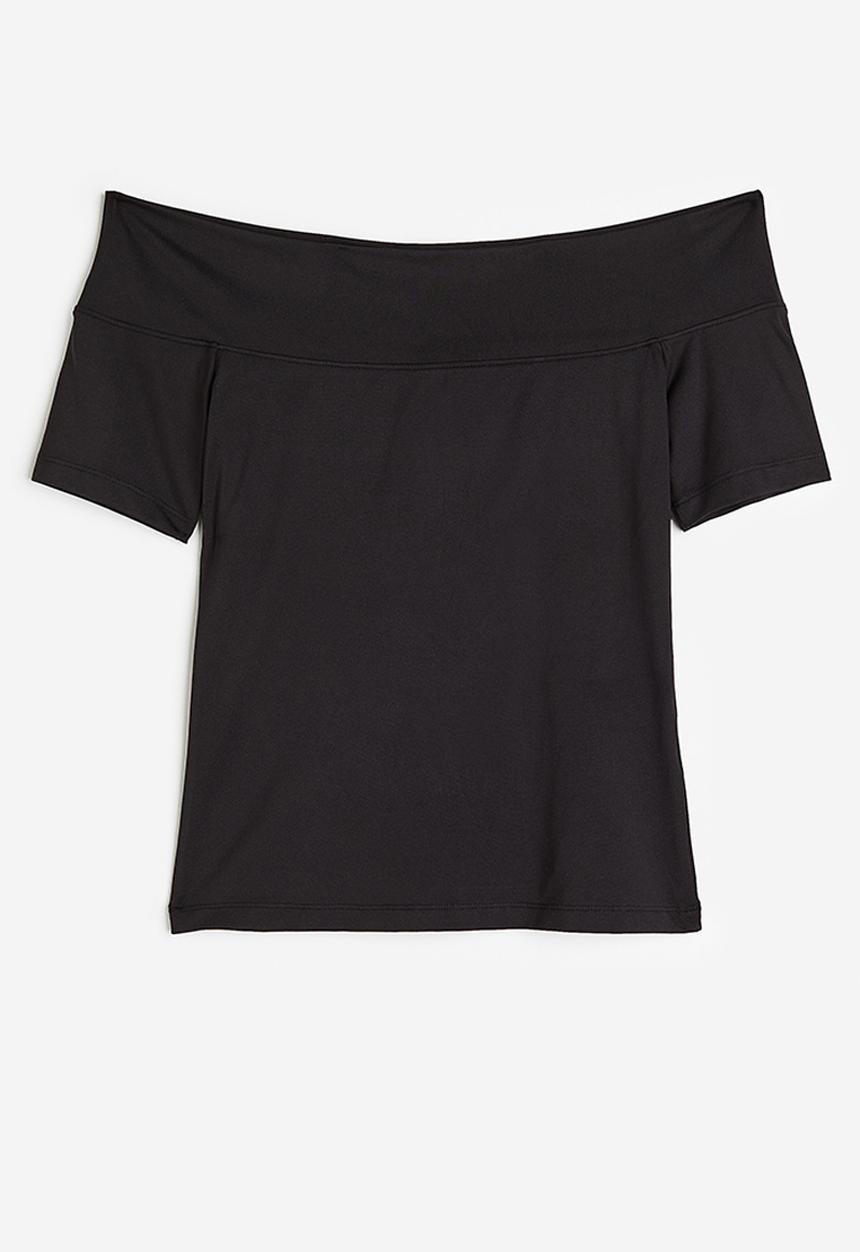 H&M - Off-the-shoulder top - black