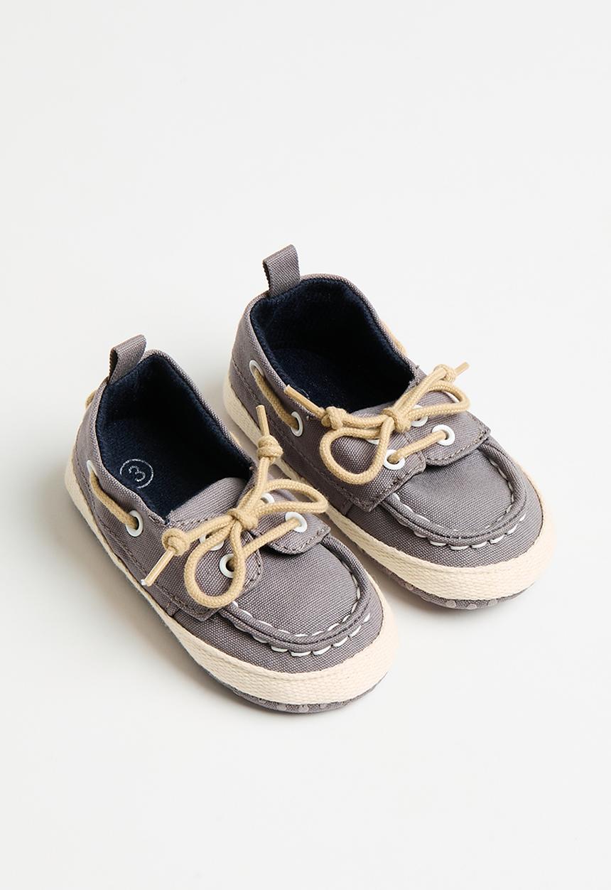 Pop Candy - Baby moccasins  -grey