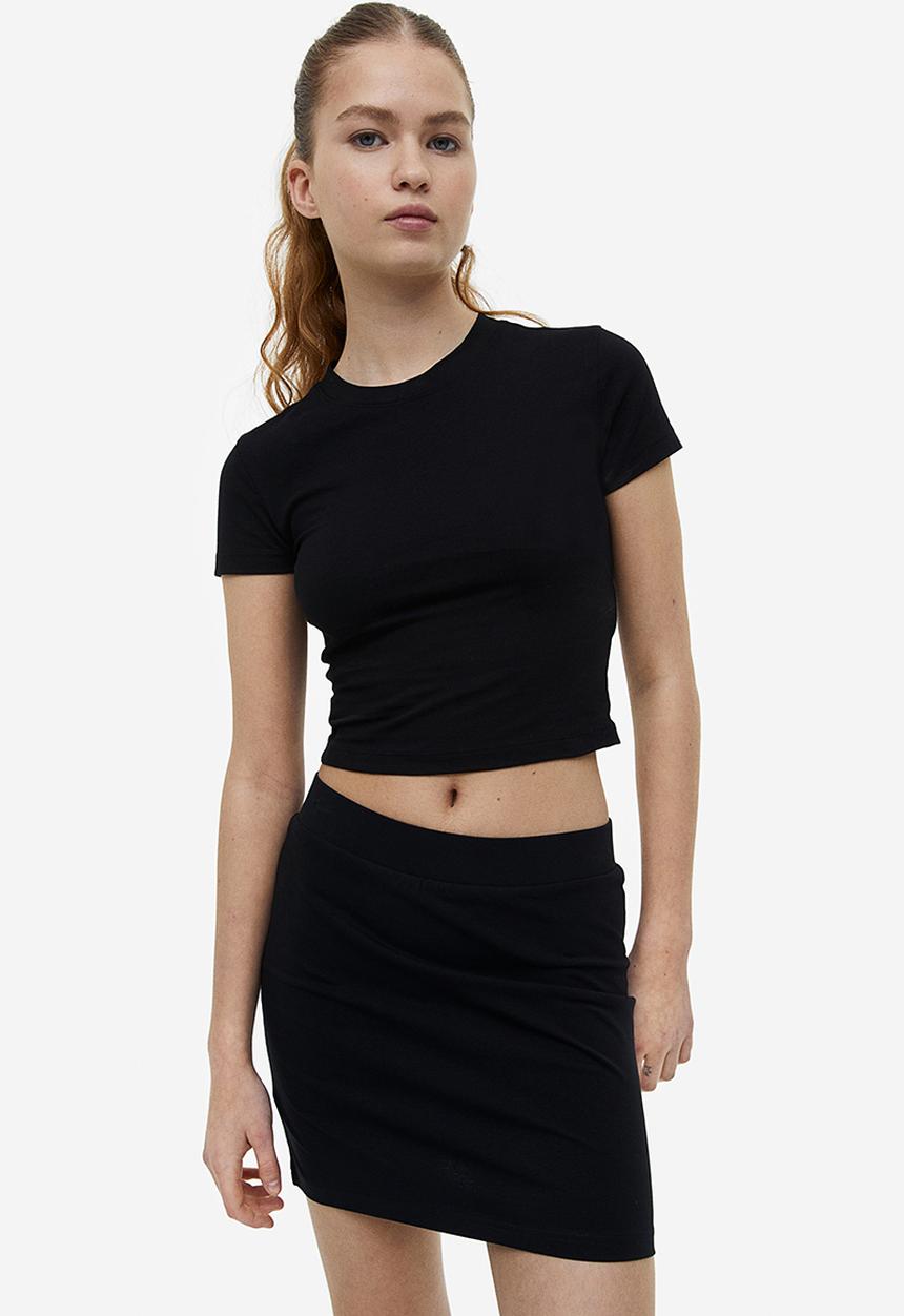 H&M - Mini skirt - black