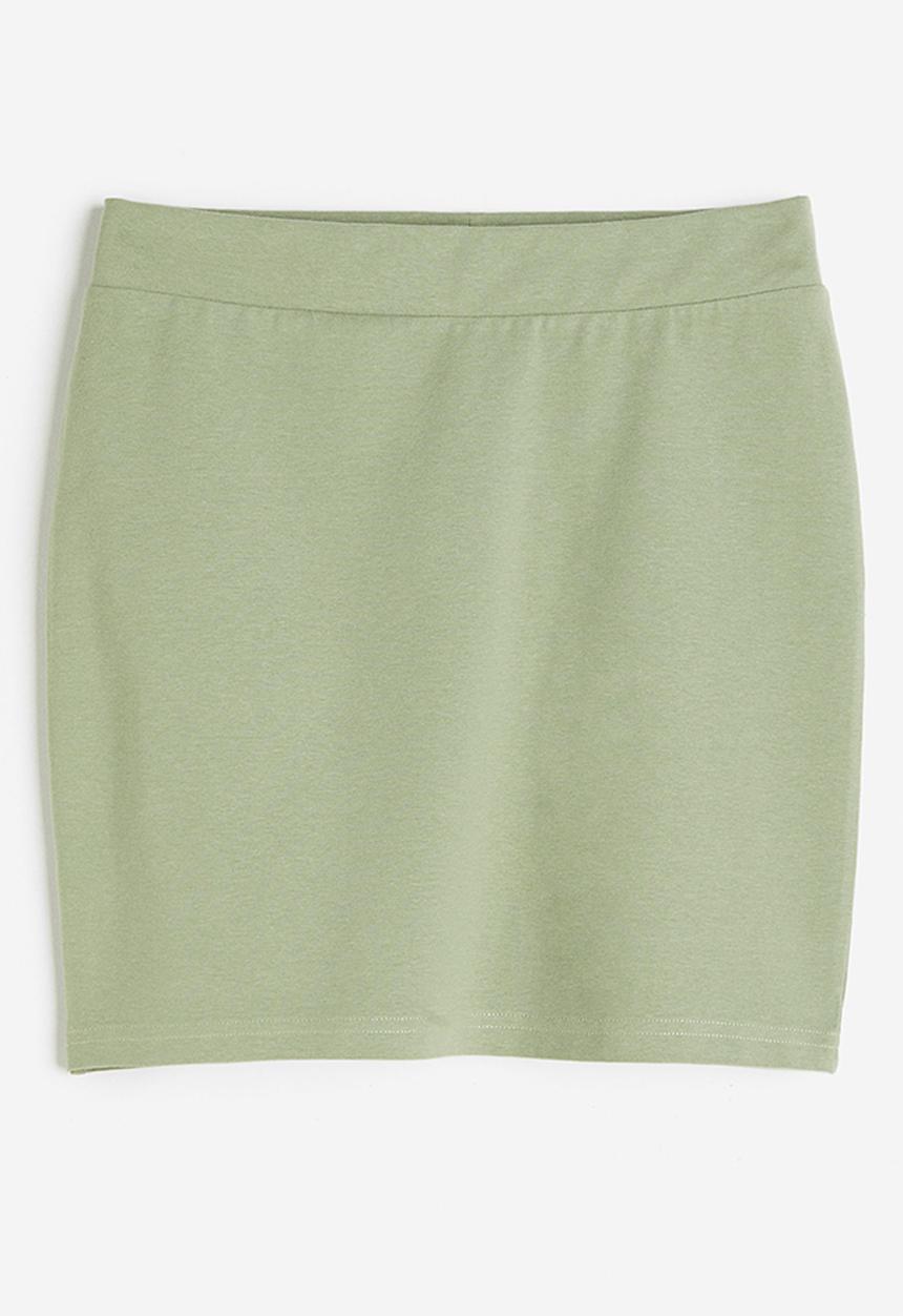 H&M - Mini skirt - light khaki green