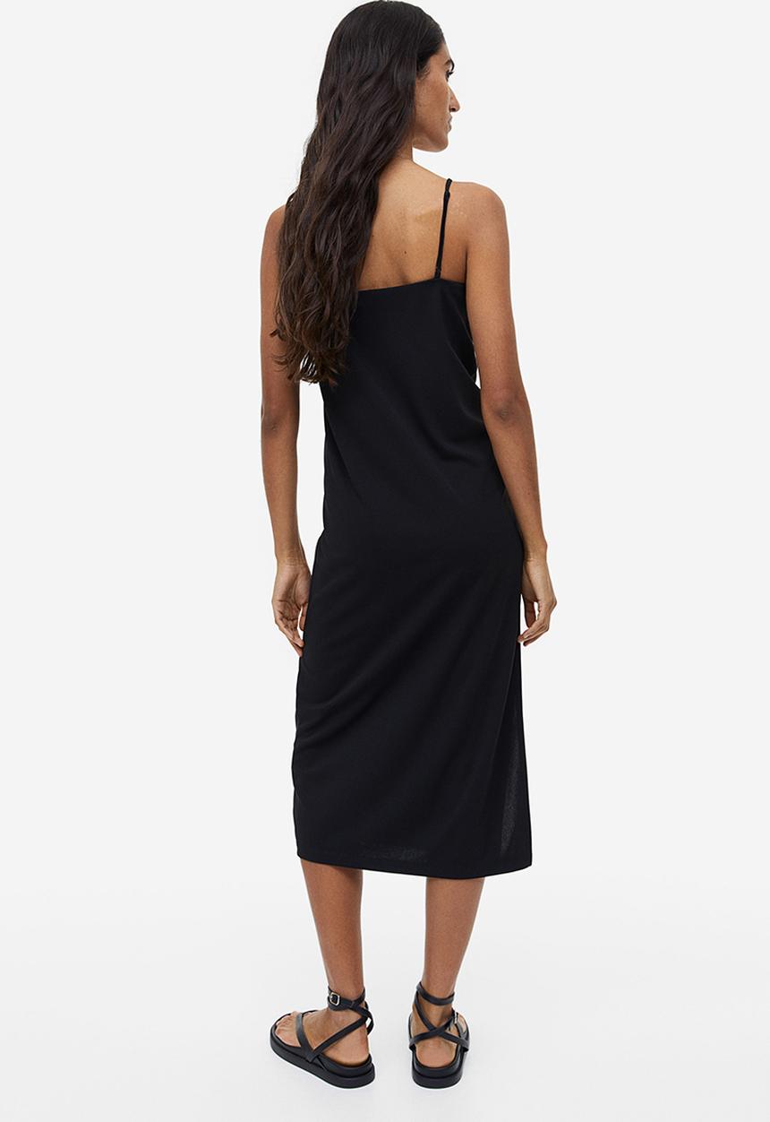 H&M - Jersey slip dress - black