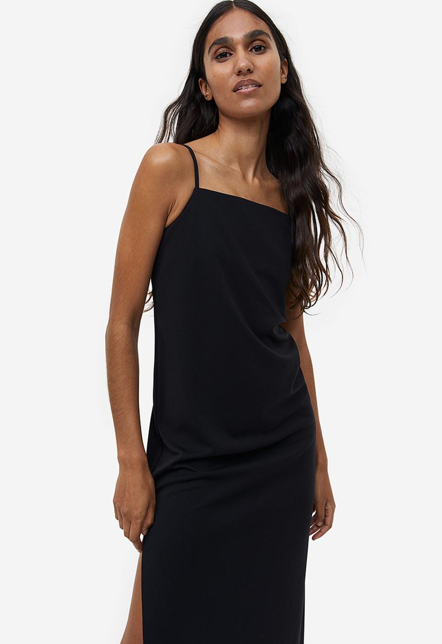H&M - Jersey slip dress - black