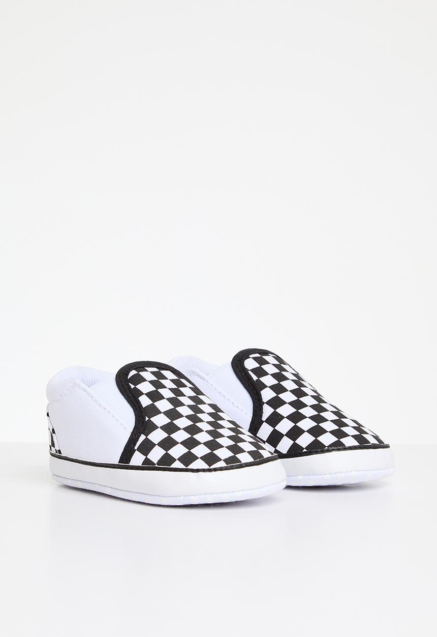 Pop Candy - Baby slip on sneakers - black & white 