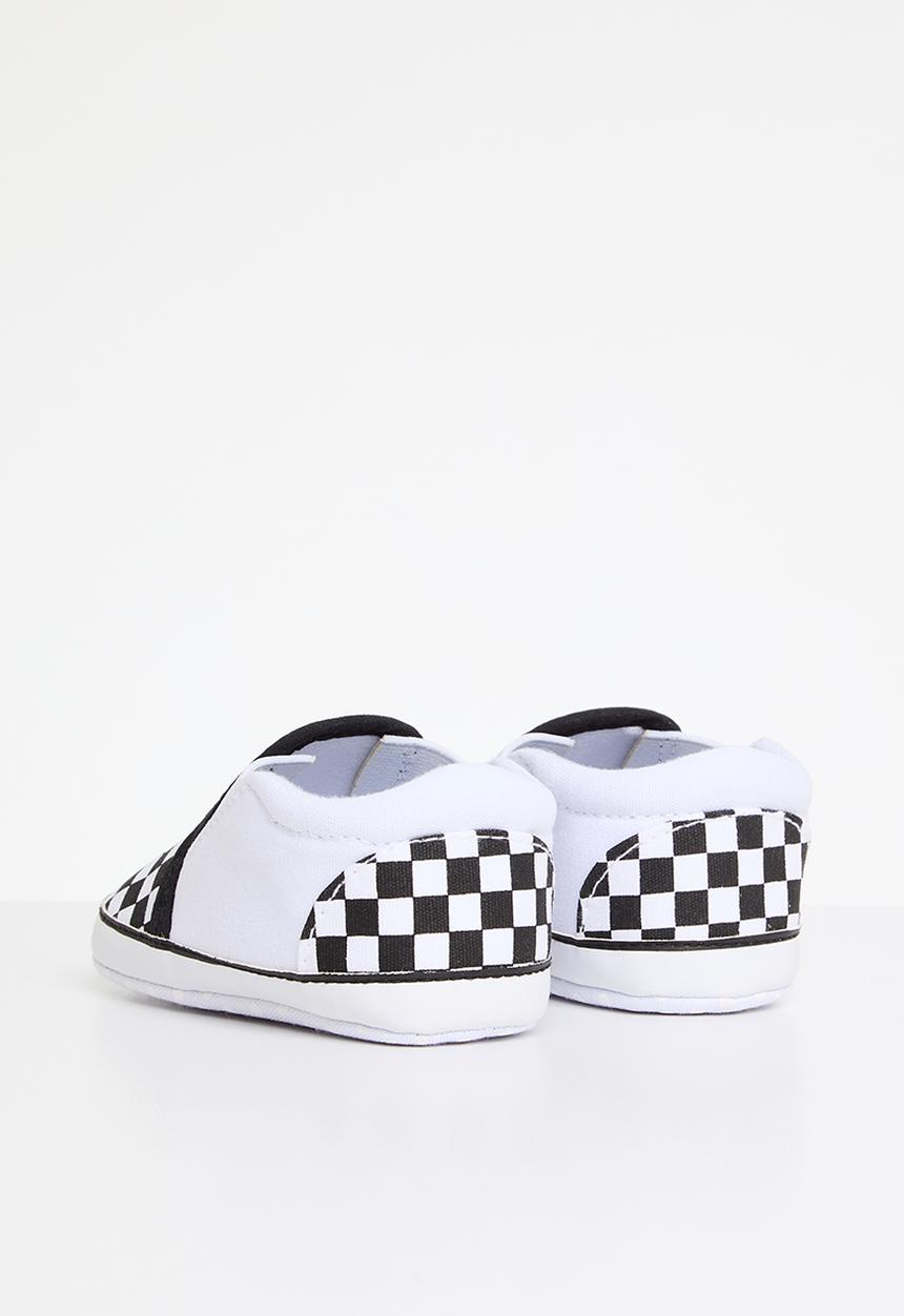 Pop Candy - Baby slip on sneakers - black & white 