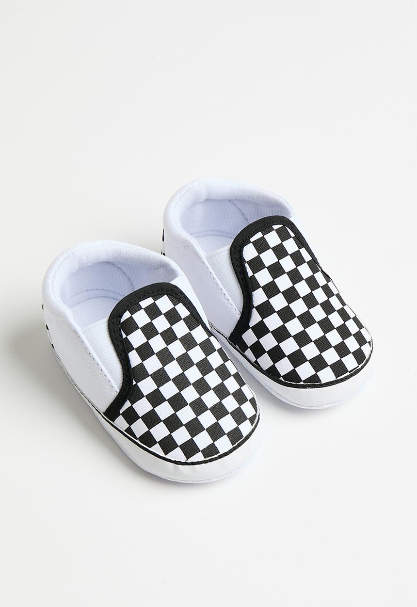 Pop Candy - Baby slip on sneakers - black & white 