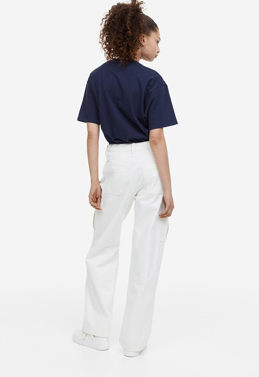 H&M - Oversized printed T-shirt - dark blue mickey mouse