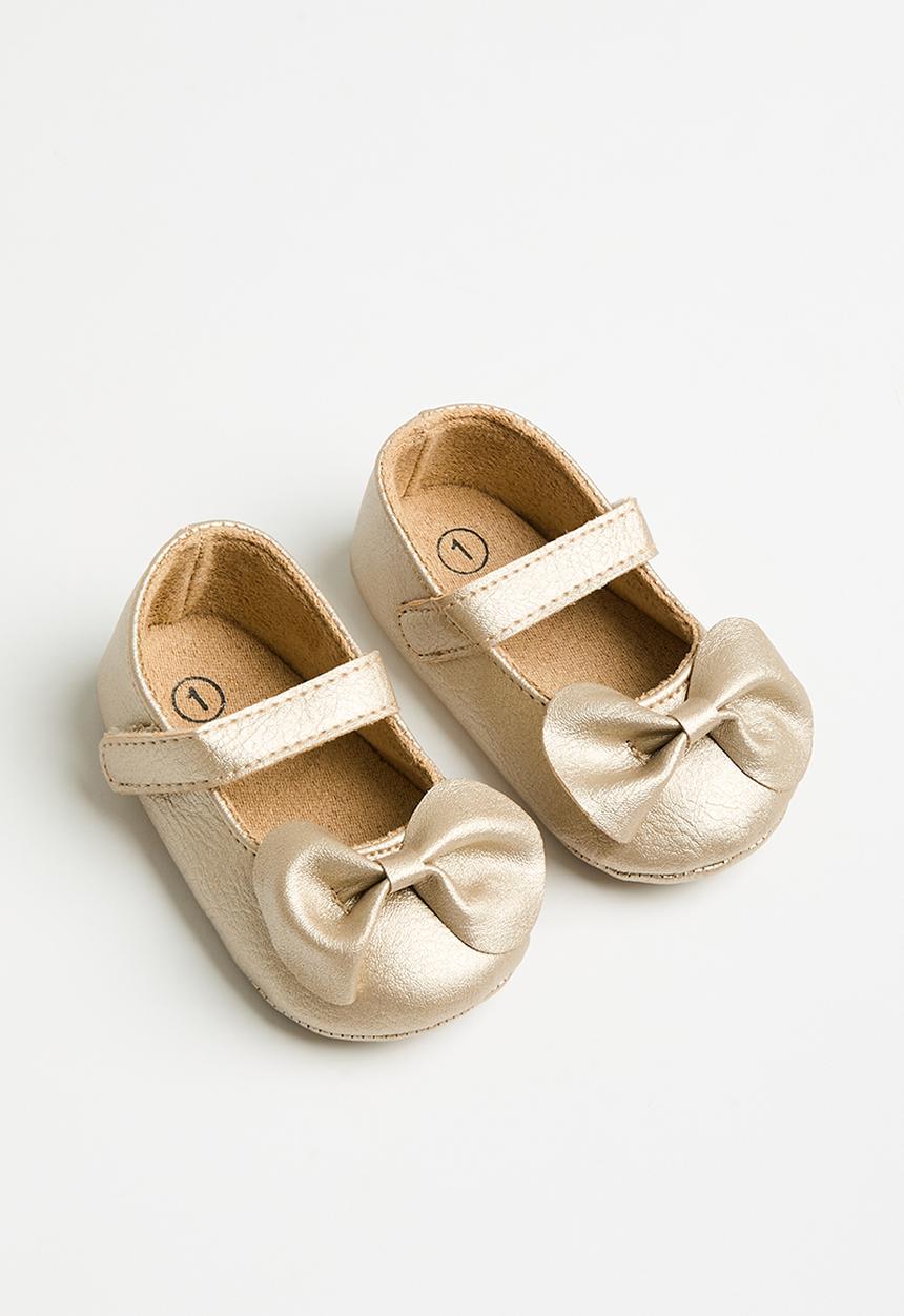 Pop Candy - Baby bowknot pumps - gold