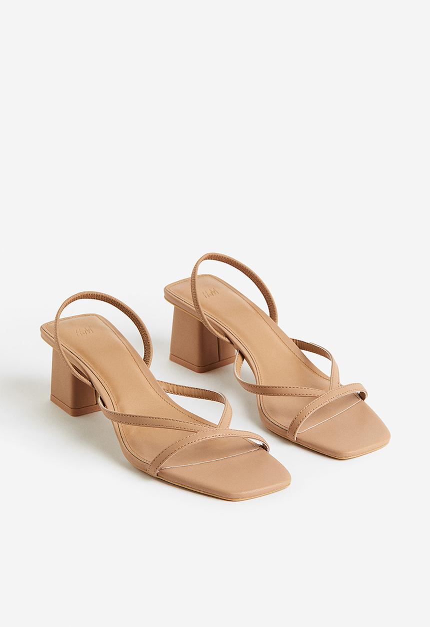 H&M - Heeled sandals - dark beige