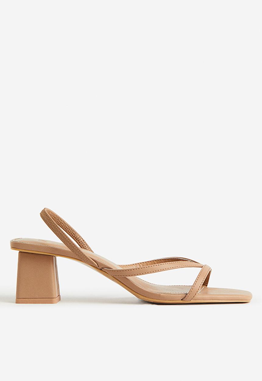 H&M - Heeled sandals - dark beige