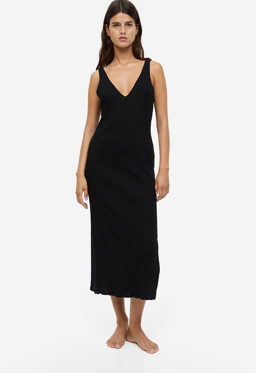 H&M - Ribbed dress - black