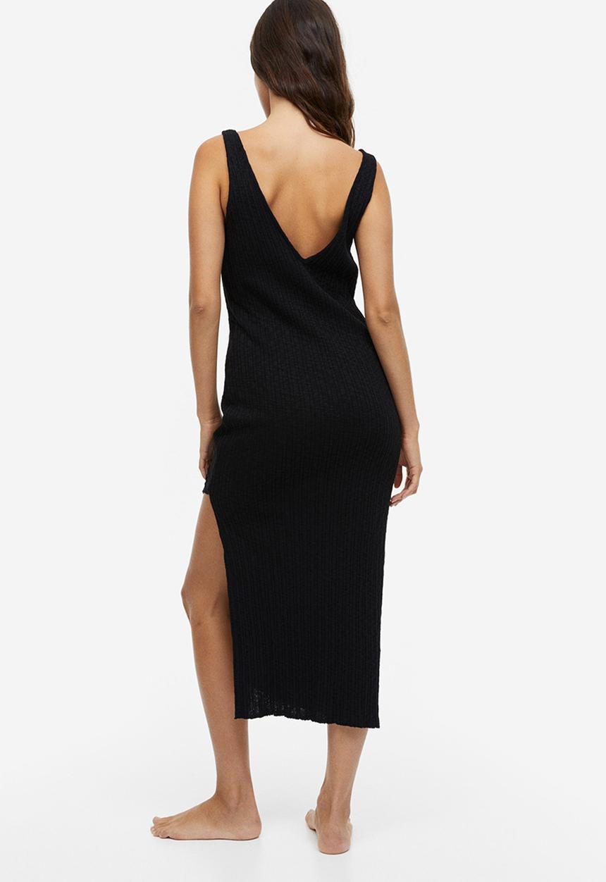 H&M - Ribbed dress - black