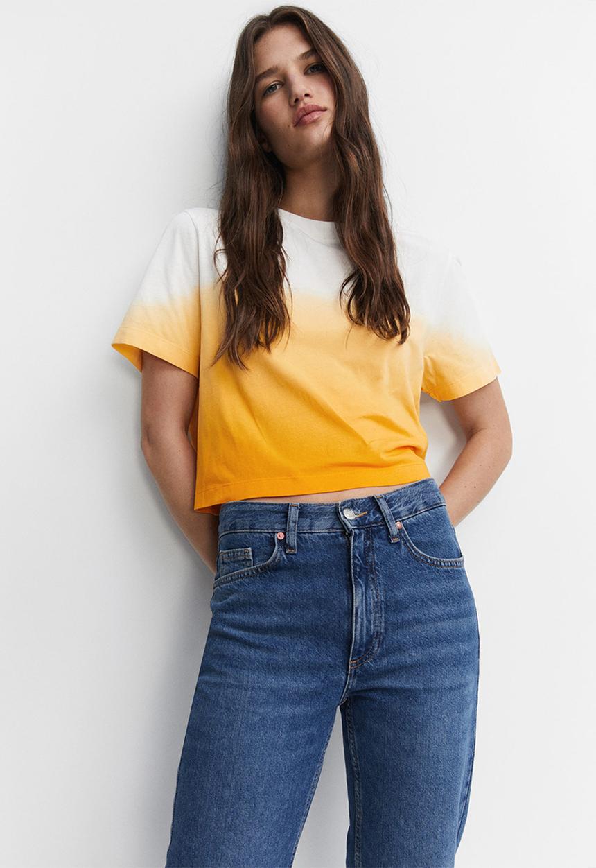 MANGO - T-shirt soleil-h - orange