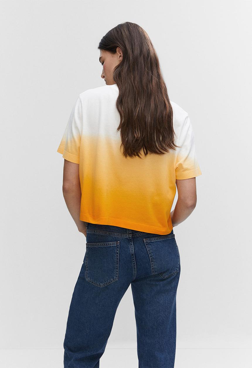 MANGO - T-shirt soleil-h - orange