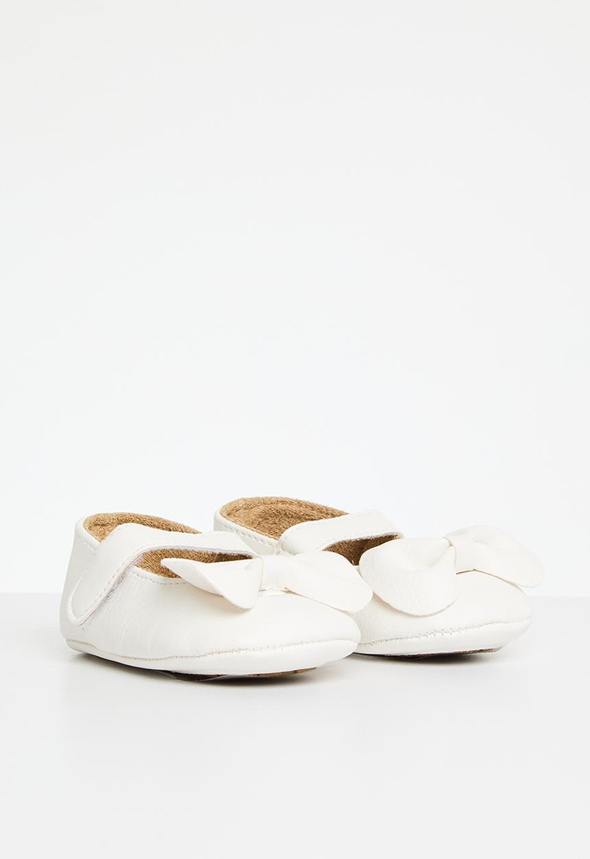 Pop Candy - Baby bowknot pumps - white