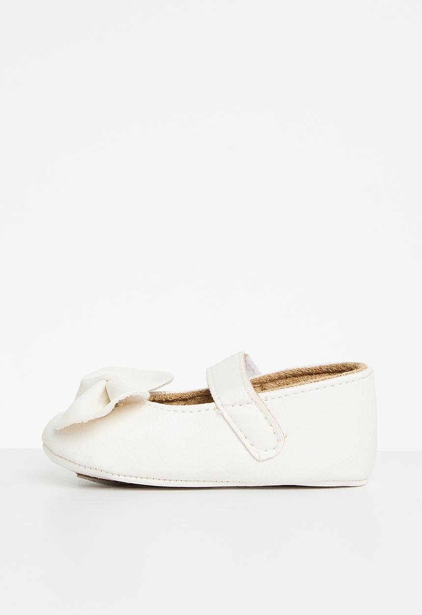 Pop Candy - Baby bowknot pumps - white
