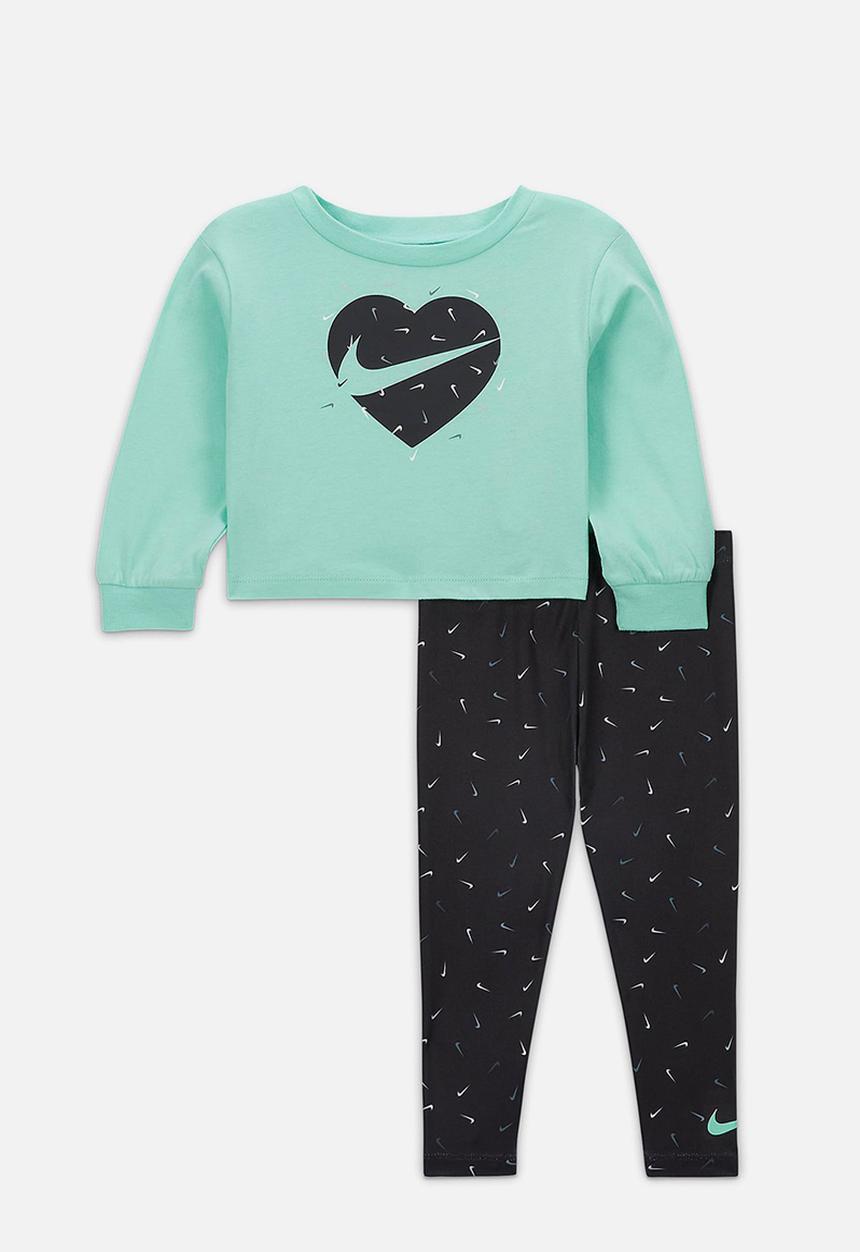 Nike - Nike long sleeve tee and legging set - black
