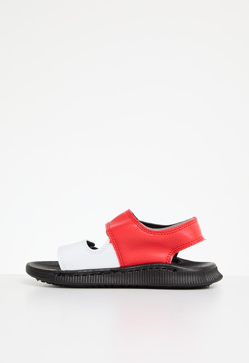 Pop Candy - Open toe sandals - white & red 