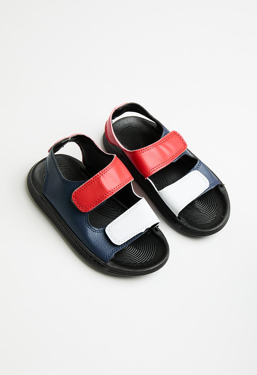 Pop Candy - Open toe sandals - white & red 
