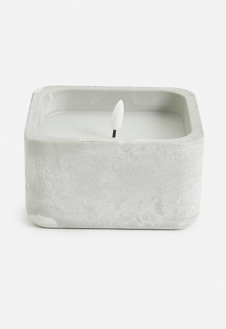 H&S - LED  swaurecandles - grey