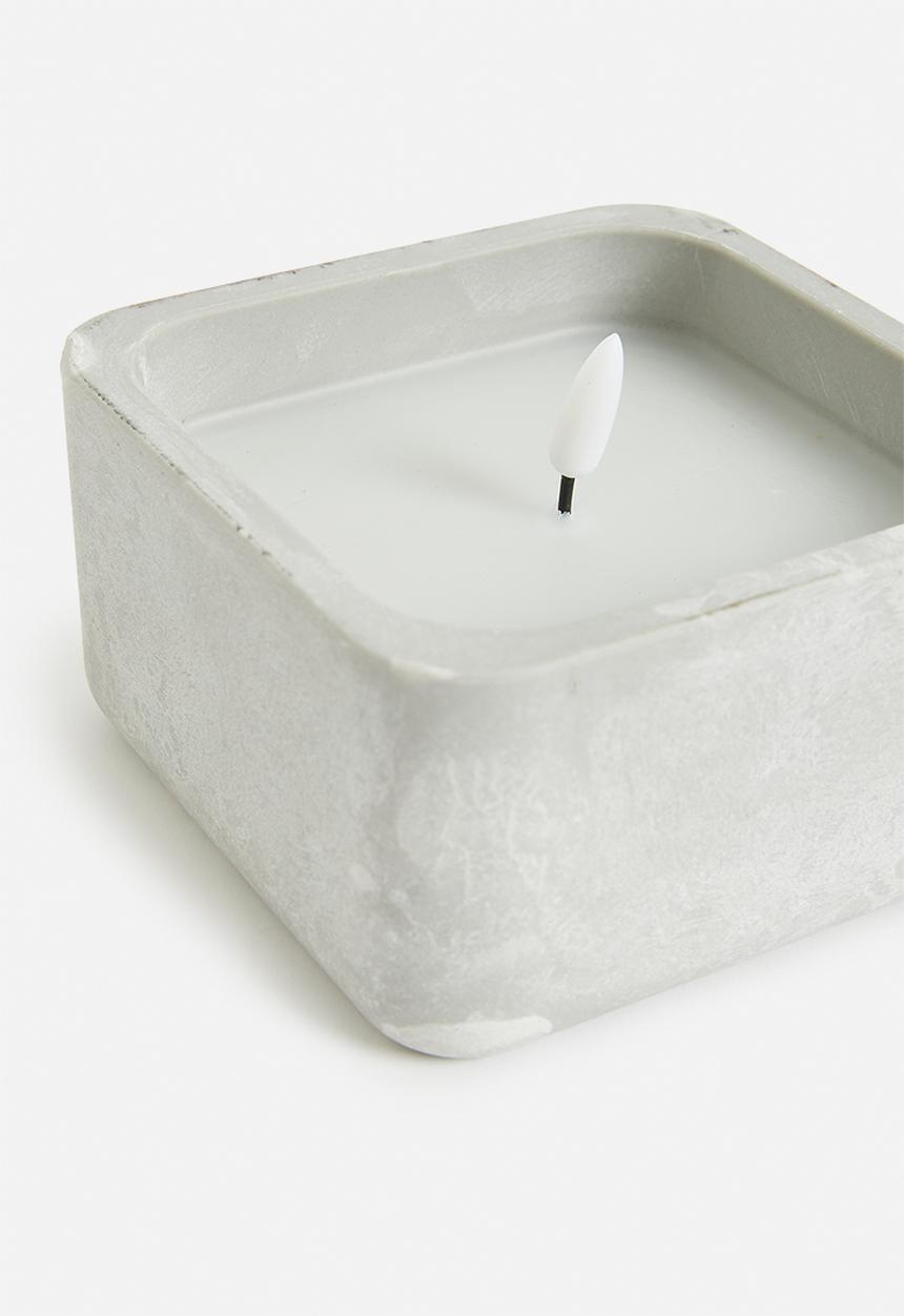 H&S - LED  swaurecandles - grey