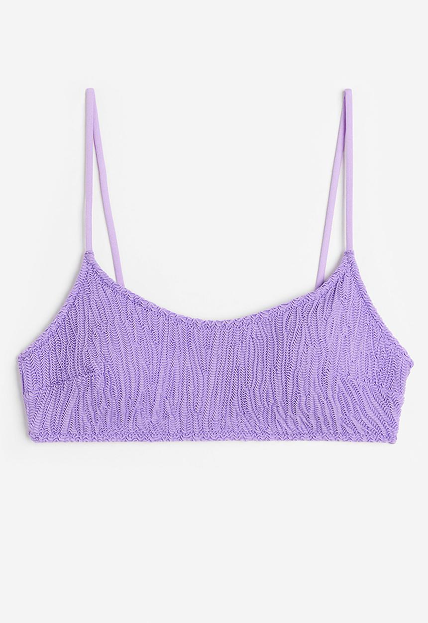 H&M - Padded bikini top - purple 