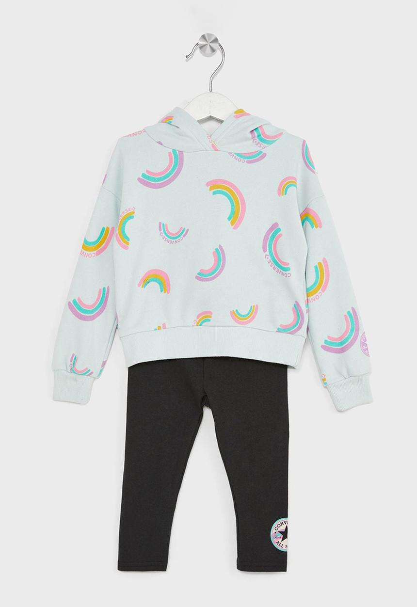 Converse - Converse printed hoodie and leggings set - multi